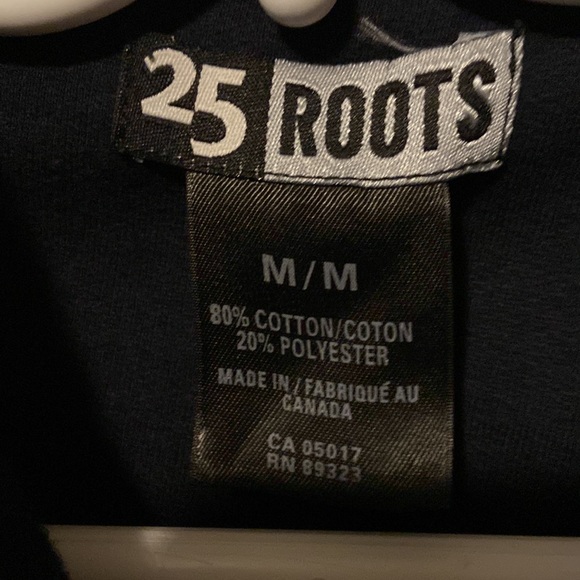 Roots Logo Navy sweatshirt sz M - Picture 8 of 8